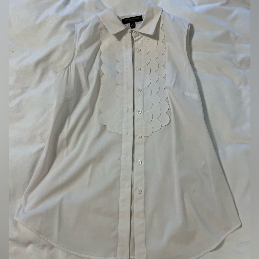 Button up tank top blouse